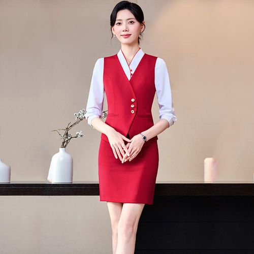 梵蒙會議服務員套裝兩件套FM-FWA12A252-1 專業形象與舒適體驗的完美結合